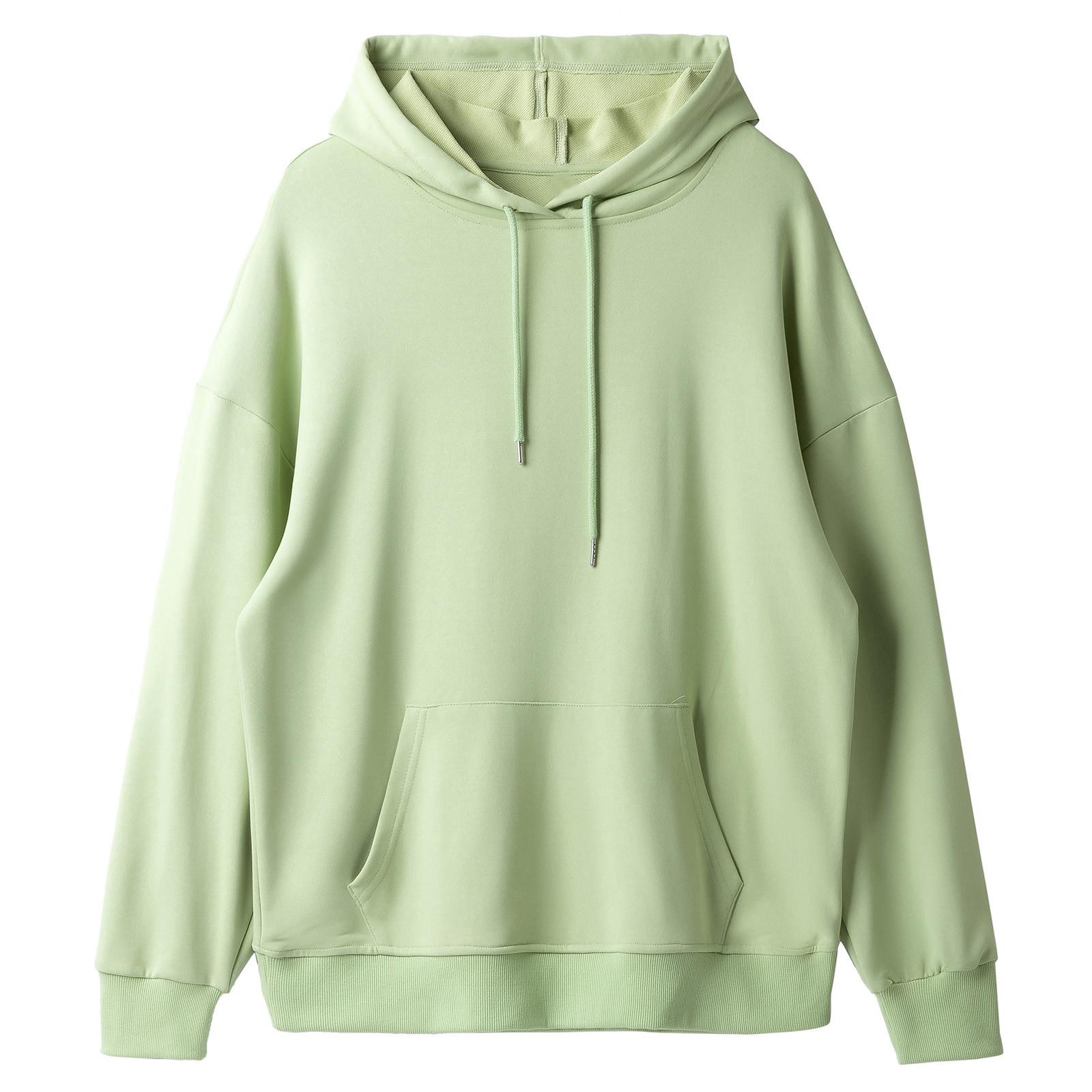 Women s Fashion Long Sleeve Color Pullover Casual Loose Hoodie S