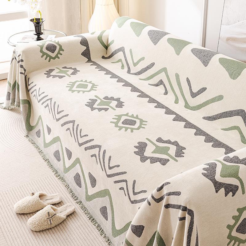 

Чехол для дивана из шенилла в стиле бохо, простое высококачественное универсальное полотенце для дивана, устойчивое к царапинам, чехол для диванной подушки 180*130cm