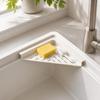 Waterproof Sponge Drying Rack Punch-free Sink Drain Shelf Dishcloth Sponge Stand  Kitchen Use