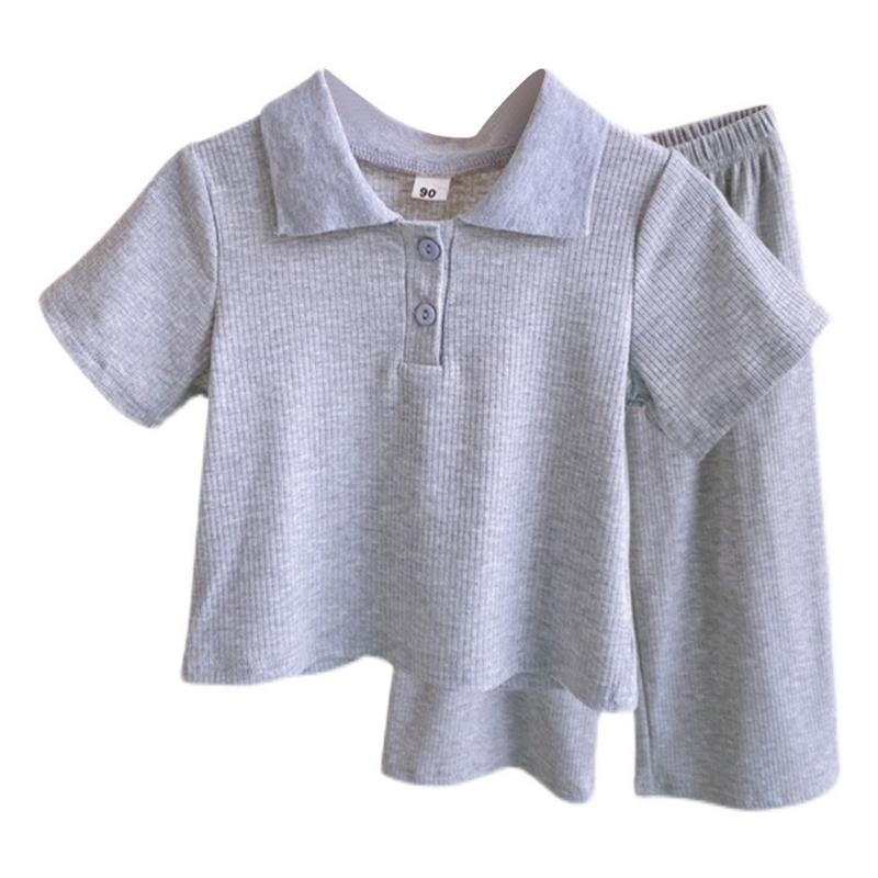 

Летние комплекты одежды для девочек, повседневная одежда для девочек, комплекты детской одежды, широкие брюки с короткими рукавами, детские костюмы из 2 предметов 100