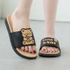 Fashion Sandals Flat Bathroom Anime Indoor Cartoon Slides Woman Slippers Shoes for Women Bedroom Cute Kawaii Platform Thick Casual Pvc W