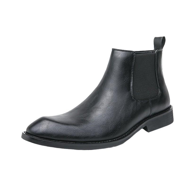 Men's Large Size Factory Direct Sales New Casual Fashion Chelsea Boots Foreign Trade British Men's Shoes Retro Leather Shoes