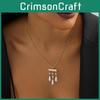 Stylish Geometric Alloy Necklace Featuring Trendy Pearl Pendant And Chic Tassels