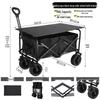 Outdoor Camping Folding Wagon with Tabletop