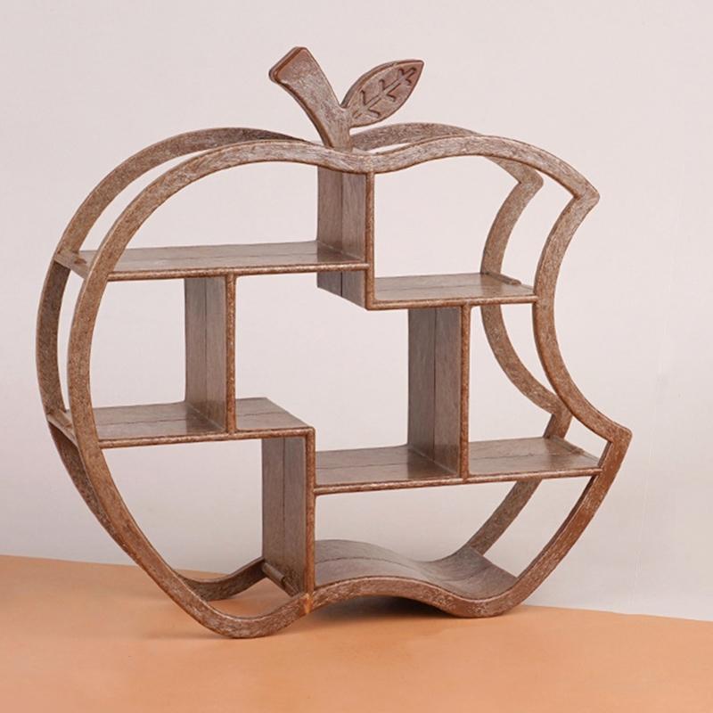 Mini Antique Shelf Ornaments Dollhouse Simulation Display Stand Storage Shelf Model Doll Furniture Micro Scene Decor Props