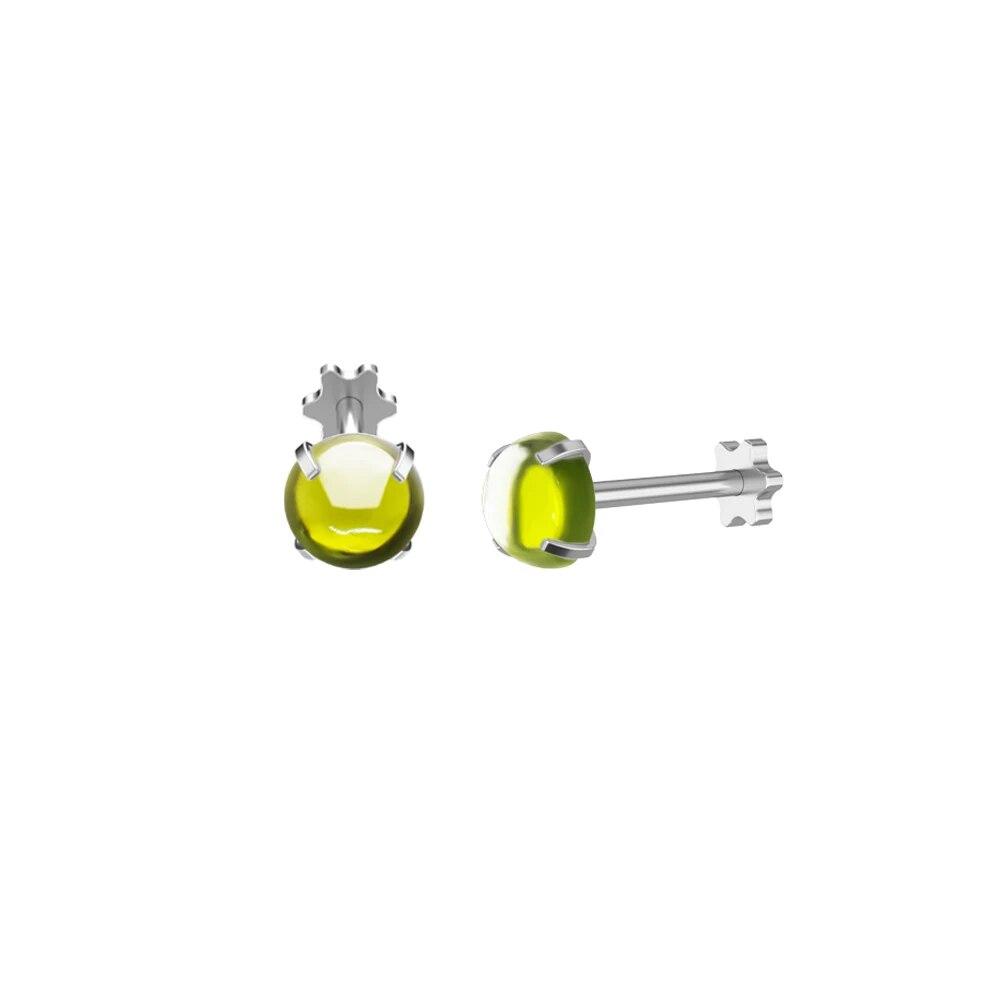 1 pz Zircone Cubico Cristallo Colorato Labret Monroe Anello per Labbro Borchie Acciaio Pietra 16g Borchia per Naso Cartilagine Elica Trago Piercing Orecchino