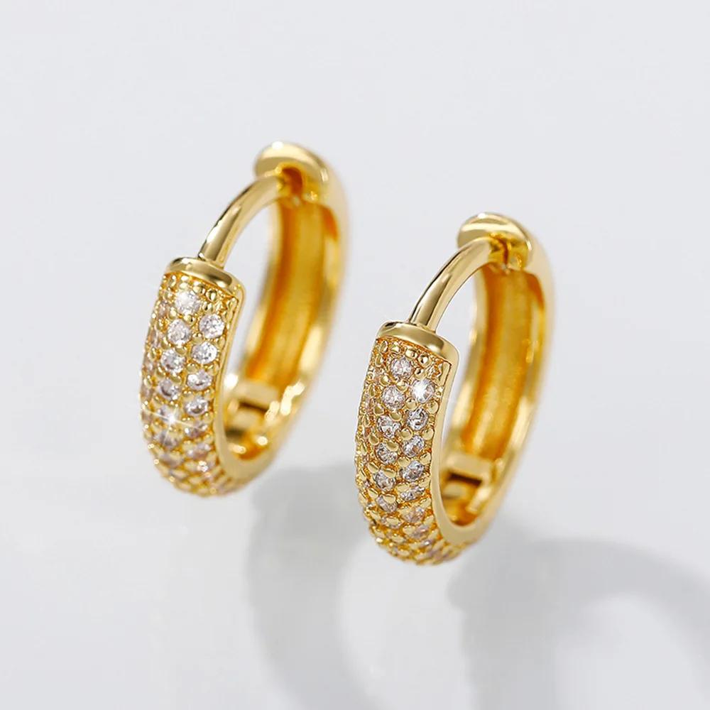 Exquisite Sweet Cool Street Pography With Zircon Inlaid Women'S Ear Buckle Shining Sweet Fashion Simple Accessories