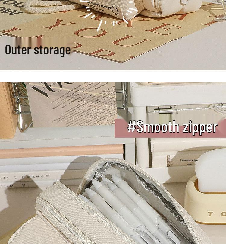 Japanese Style Large Capacity Pencil Case for Students