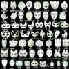 Hand-Painted DIY Venetian Cat Face Half Mask - Exquisite Children's Paper Pulp Mask