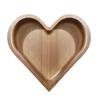 Wooden Serving Trays Stackable Candy Dish Heart-Shaped Nut Snack Tray Multi-tiered Platters for Coffee Table Rustic Home Decor