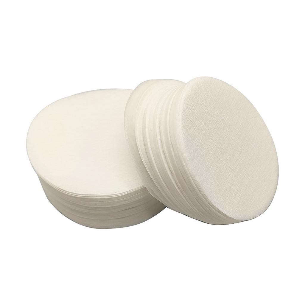 Pachet de 100 Filtre de Cafea de Unică Folosință Rotunde Hârtie Naturală Hârtii Filtru pentru Extracția Cafelei Textură Pulpă de Lemn pentru Cafea