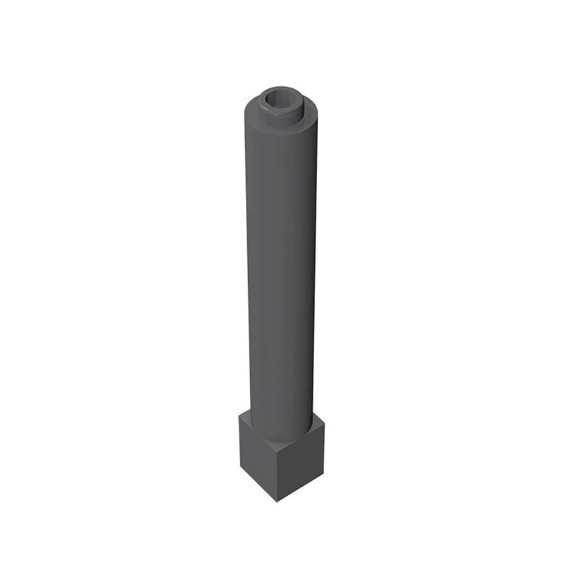 

10PCS MOC 43888 with 1x1x6 Solid Pillar Thick for Building Blocks Parts DIY Bricks Bulk Tech Parts Toys Model Educational 10pcs темно-серого