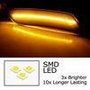 Smoked Lens Amber Full LED Side Marker Light Kit For Cadillac 19-up XT4, 20+ XT6