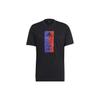 T Shirts Men's Black Crew Neck Moderate Straight Fit GL3263