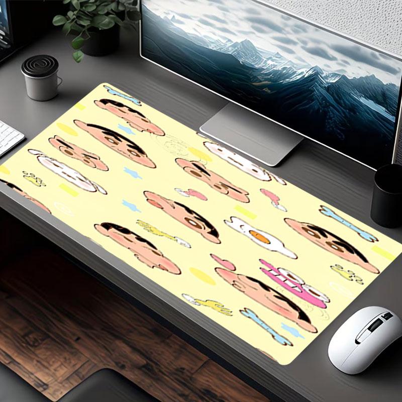 Crayon Shin Print Mouse Pad, for Keyboard Pad Laptop PC Mat for Office Home Use, Desk Decor, Perfect Birthday Gift for Gamers