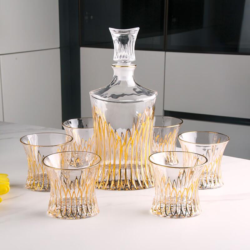 

Флевенс Хрустальный графин для виски и набор стаканов в европейском стиле