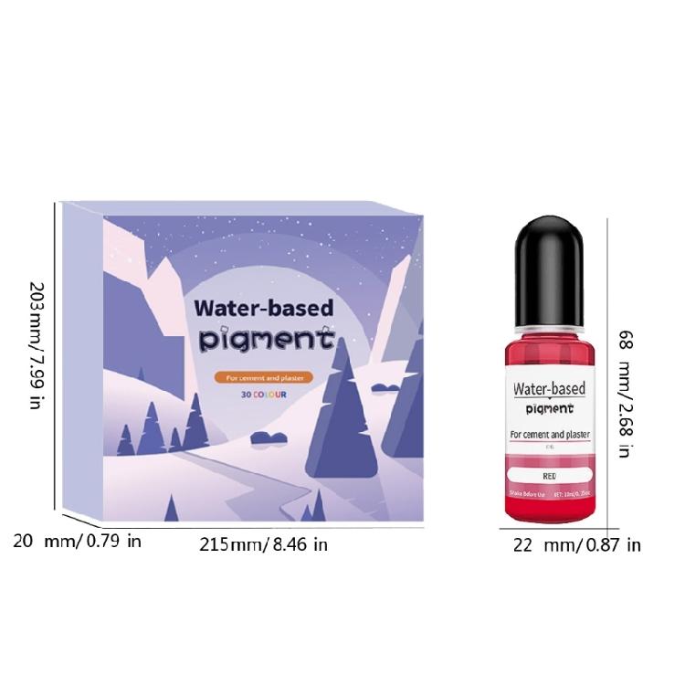 Highly Concentrate Candle Color Dye 30 Color Liquid Oil-Based Candle Dye for Candle Making, 10ml/Bottle
