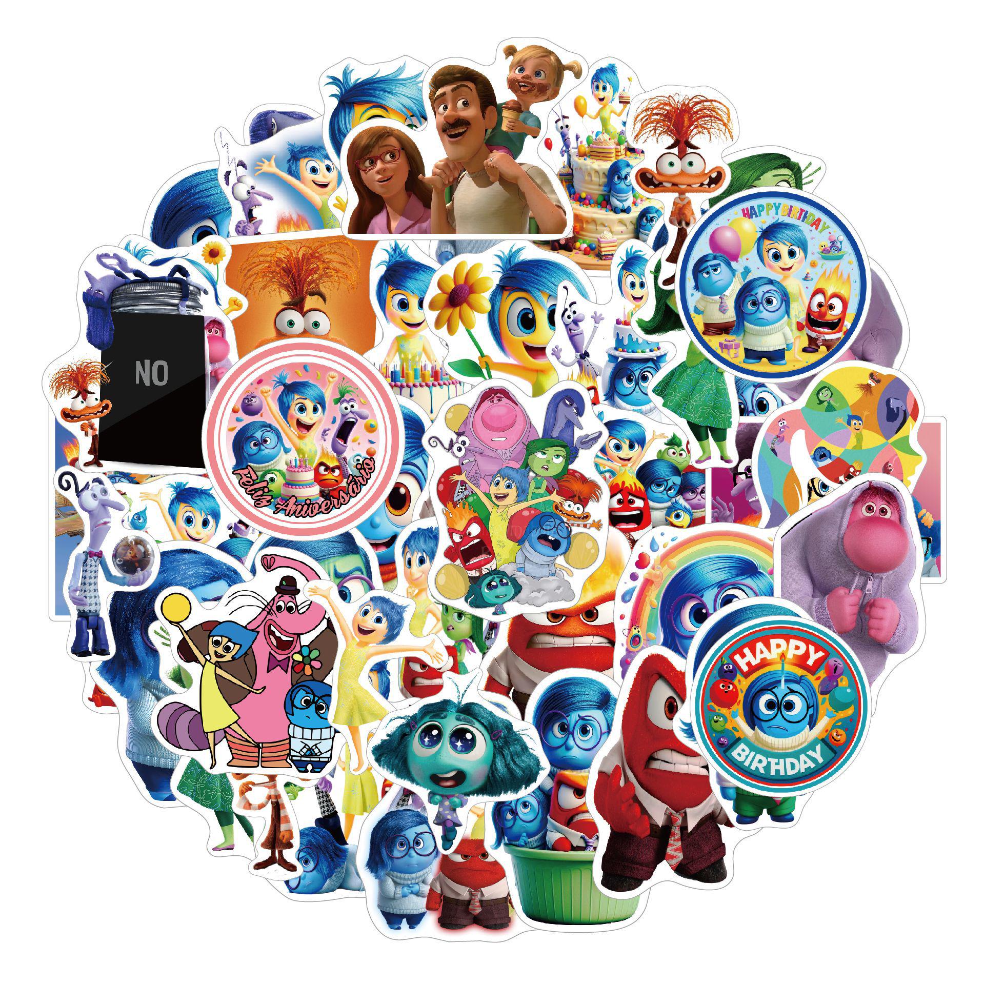 Popular Cartoon Sticker Set: 50pcs for Backpack, Decor, and Thermos 5-6cm