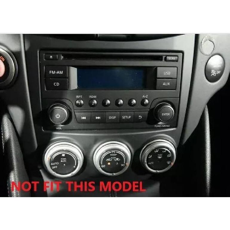 Carbon Fiber Style Central Control A/C Adjust Panel Cover Trim For Nissan 370Z