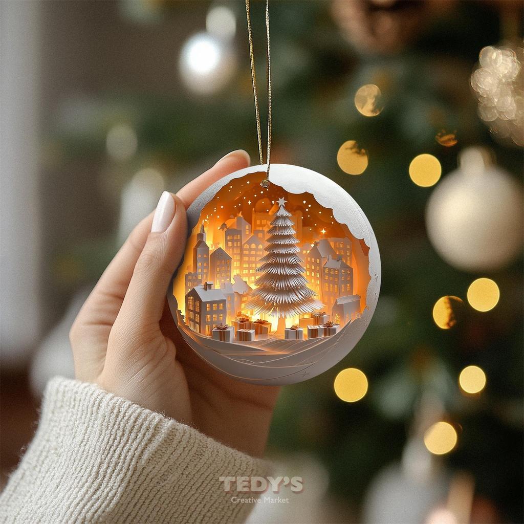 Baby's Christmas Ornament Gift For New New Mom Newborn, Personalized Baby Ornament Christmas 2024, Baby's 1st Xmas Ornament Gift, Custom Choose Name &