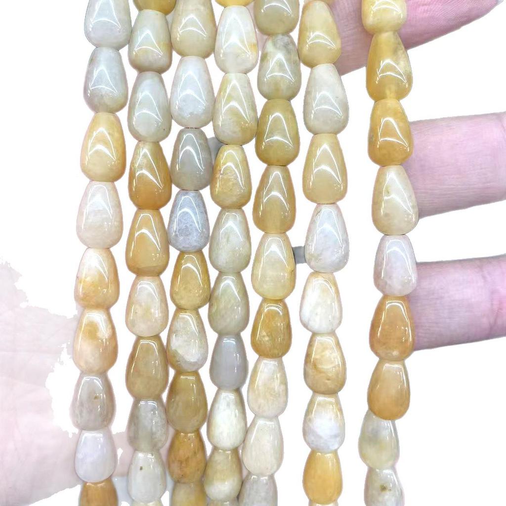 8x12mm Natural Aventurine Tiger Eye Teardrop Beads for DIY Jewelry Bracelet/Necklace