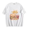 Burger Bonanza Combo T-Shirt - Juicy Fast Food Feast Unisex Tee