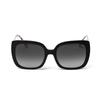 Burberry New Striped Collection Elegant Socialite Resort Fashion Trend Plate Frame Square Sunglasses Women's