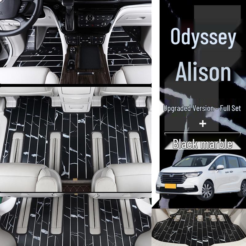 Solid Wood Floor Mats for 2022 Honda Odyssey Elysion 7-Seater, Fully Enclosed