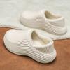 Men's Women's Cotton Slippers Warm Winter Casual Leather Shoes Waterproof and Non-slip Indoor Outdoor Walking Cotton Shoes 36-46