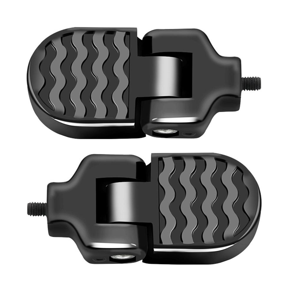 1 Pair Bicycle Folding Rear Pedal Anti Slip Aluminum Alloy Folding Footrest Mountain Bike Foot Pegs Rear Pedals China Mainland