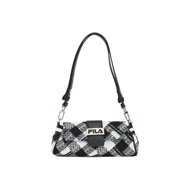 FILA Fashion Casual Commuter Fabric Shoulder Crossbody Bag Small Women bags Standard-White F13W241162F-WT XS