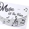 Living Room Vinyl Wall Decals Removable Quotes Sayings Music Symbols Music Room