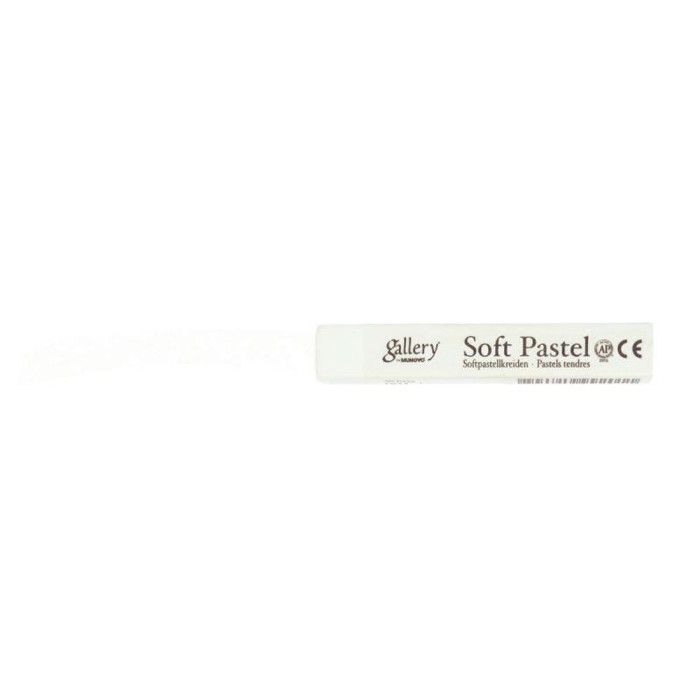 Box of 6 Soft Square White Dry Pastels