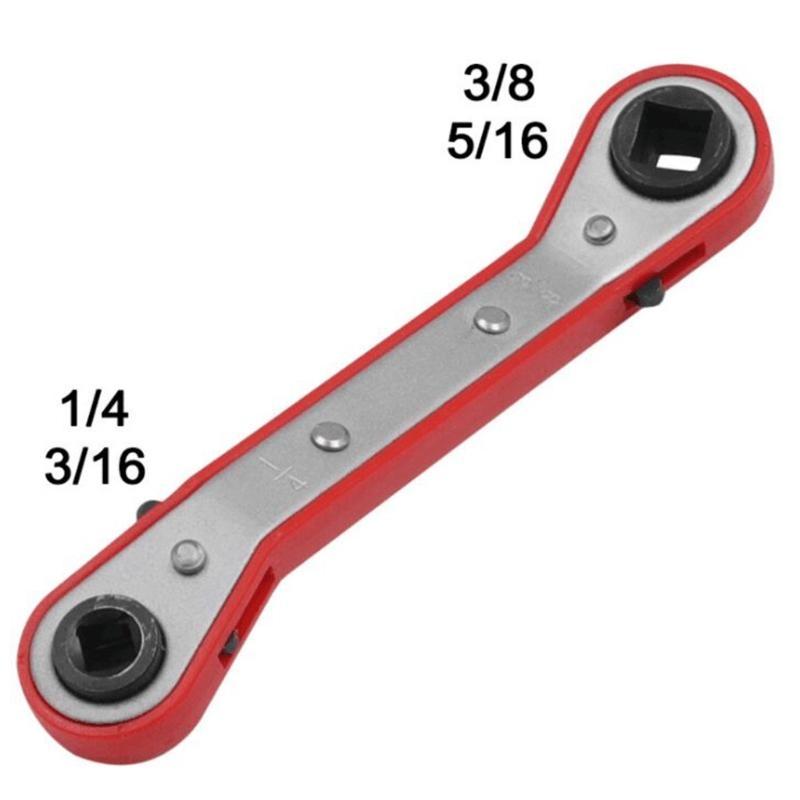 652F Refrigeration Ratchet Wrench Best Tool for HVAC Service, Smooth Ratcheting Action and Strong Gear, 4 Different Sizes