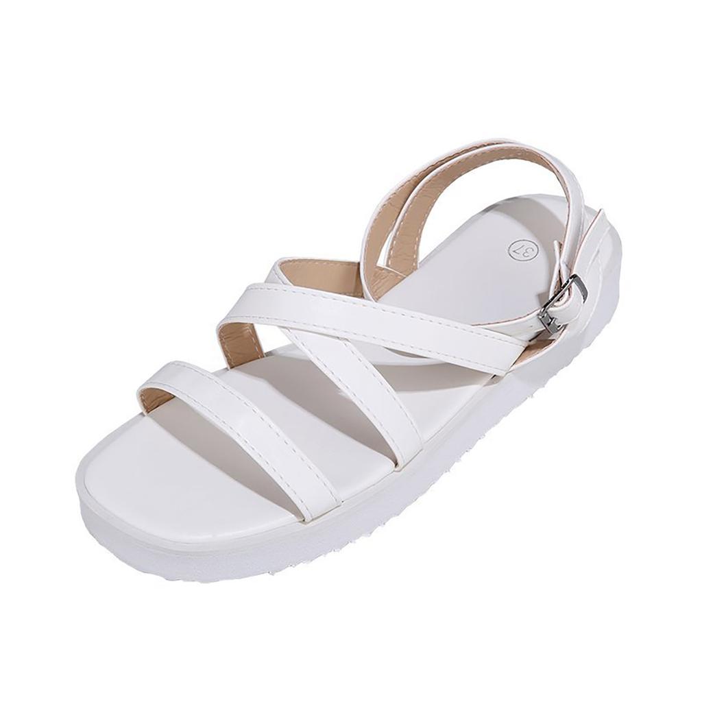 Summer Big Size Fashion Platform Shoes Women Buckle Strap Sandals Roman Shoes