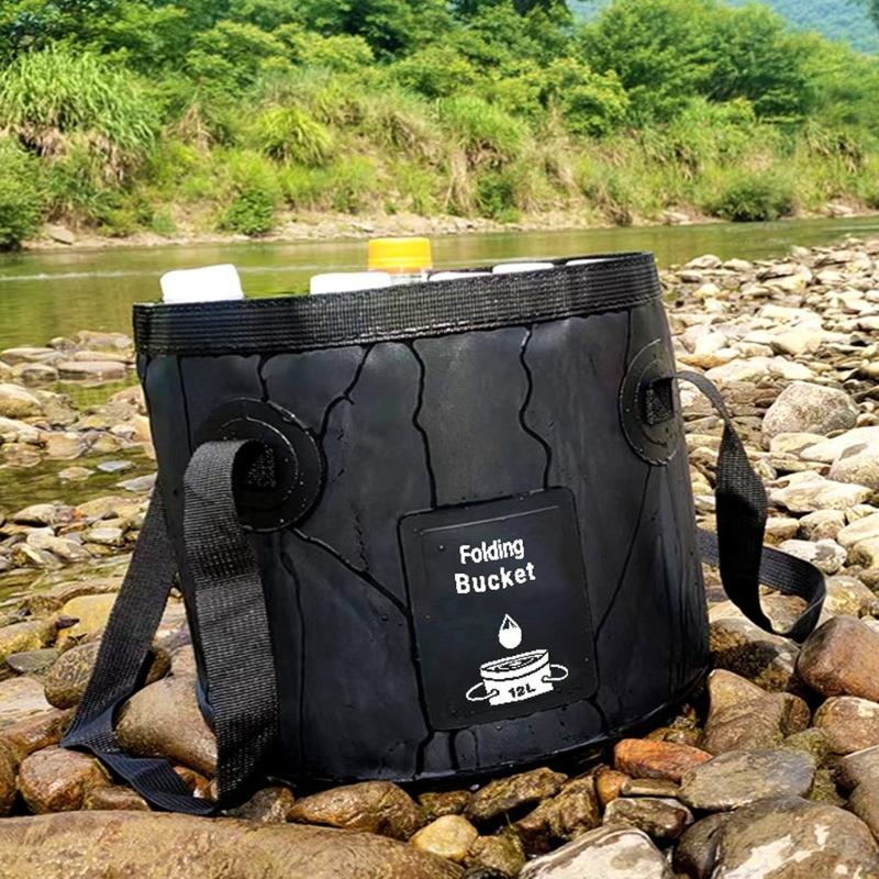 Cubo Plegable Palanganas de Viaje para el Hogar Contenedor de Agua Palanganas Portátiles Bolsa Plegable para Almacenamiento de Agua para Exterior Interior