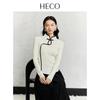 HECO Su Style New Chinese Cheongsam Collar Knit Top