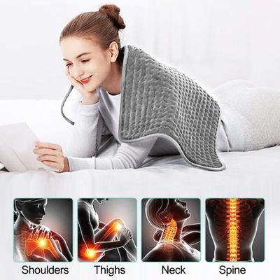Electric Heating Pad Fast Heating Temperature Adjustable Machine Washable Plug-and-Play Automatic Power-off Keep