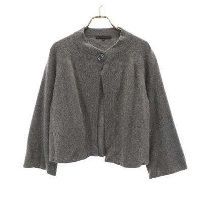 ANAYI Cashmere 100% Long Sleeve Short Length Knit Cardigan 38 Gray Women Used