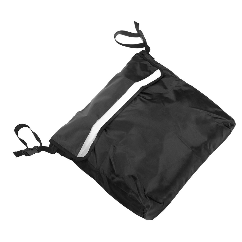 Wheelchair Bag Adjustable Shoulder Strap Waterproof Large Capacity Storage Wheelchair Carry Pack for Outdoor Black