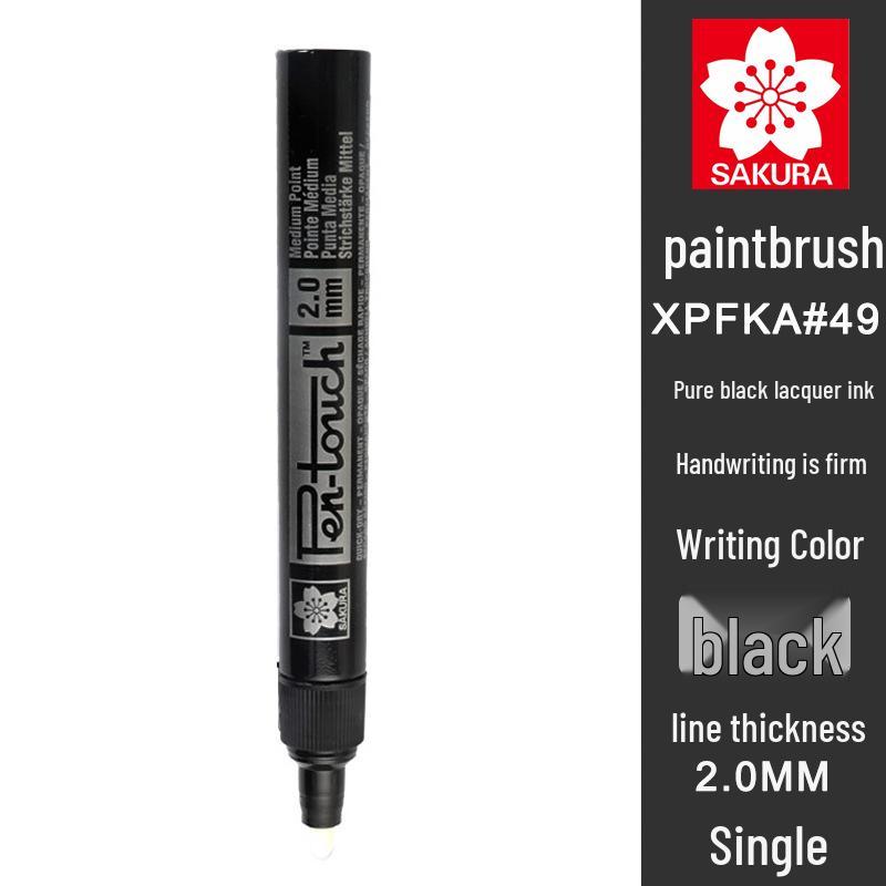 Japan Sakura Gold & White Oil-Based Paint Pen Set for Black Card Art & Drawing