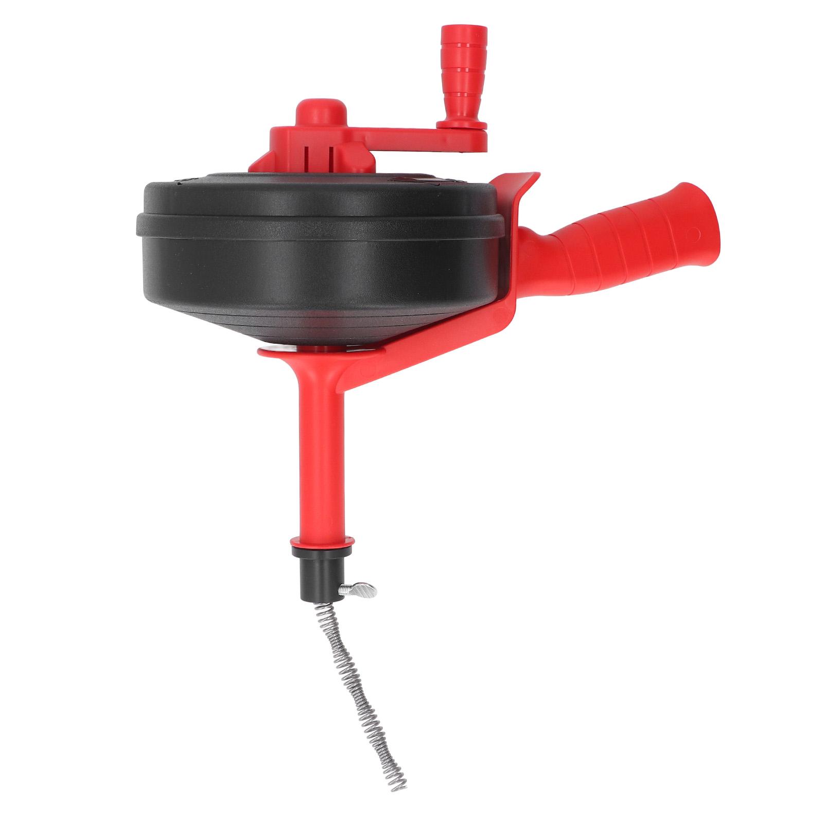 

Трос для прочистки труб из марганцевой стали, многоцелевой инструмент для прочистки водопроводных труб, средство для удаления засоров для кухни, ванной комнаты, красный, 5 м 5m / 16.4ft