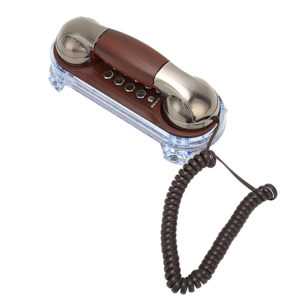 Retro Landline Phone Corded Home Phone Wall Mount Flash Phone for Home School Office Factory Hotel Cobalt Nickel