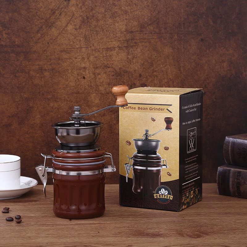 ZISIZ Portable Hand Crank Ceramic Coffee Grinder