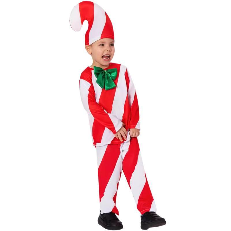 Kids Candy Cane Costume for School Holiday Stage Performance