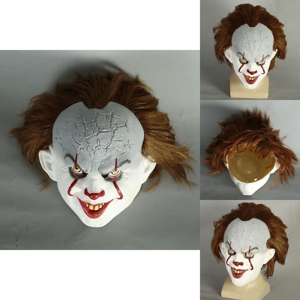 Authentic Stephen King's It Pennywise Latex Mask Perfect For Halloween Cosplay Events