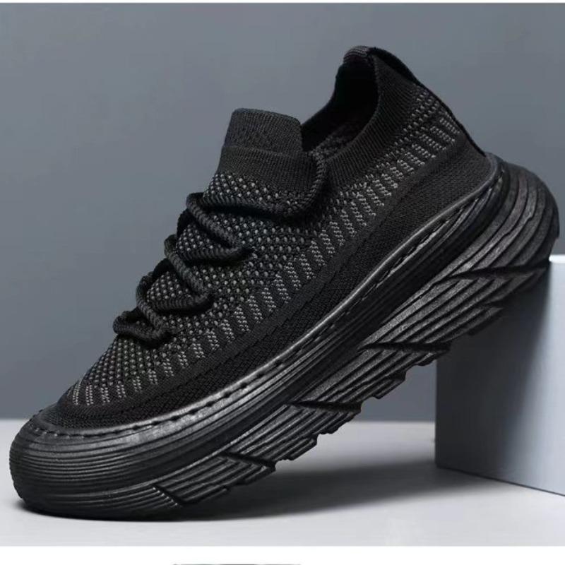 New autumn men's casual shoes comfortable breathable sports shoes fashionable fly-woven mesh shoes