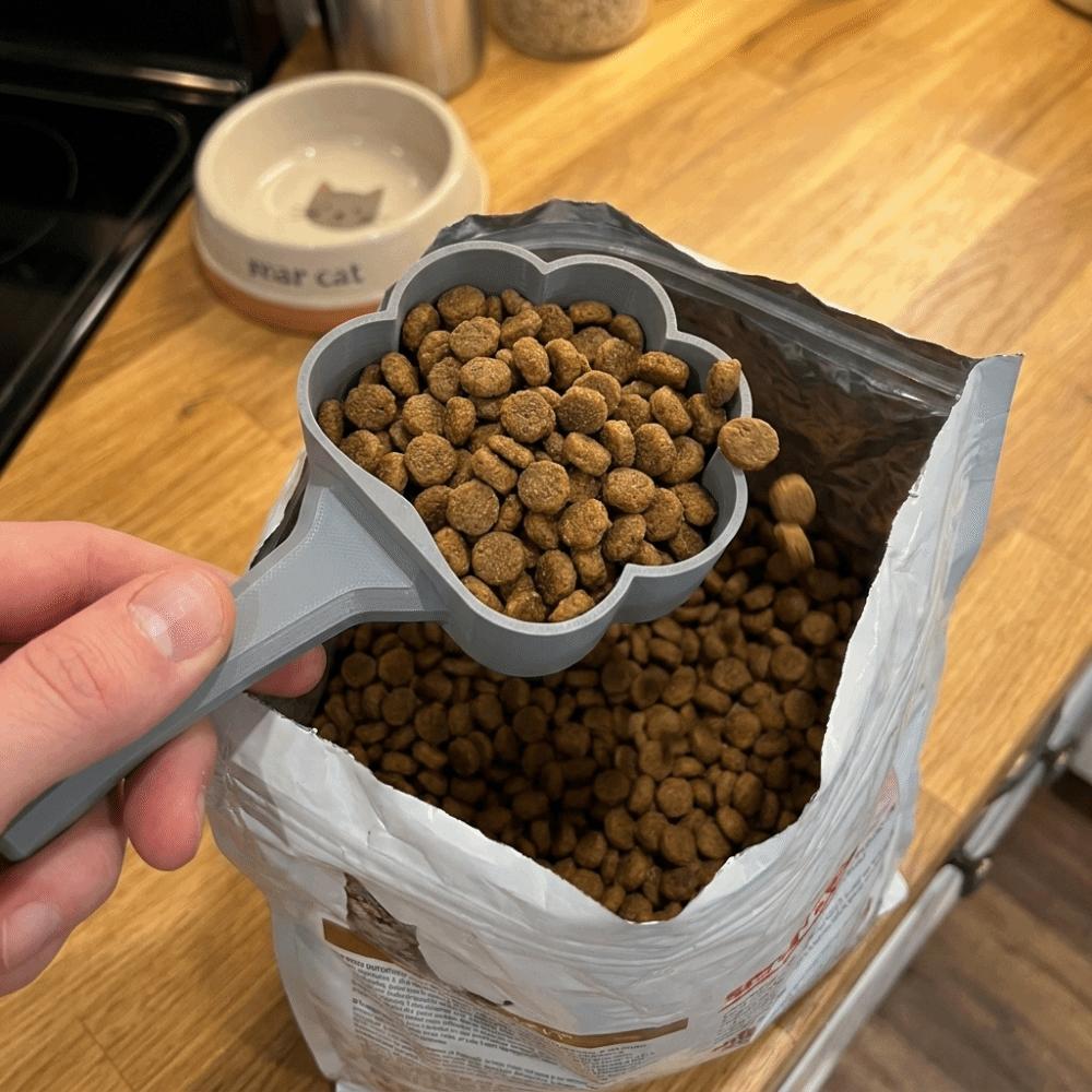 Large Capacity Pet Feeding Shovel Cat Claw Shape Cat Litter Scoop Pet Dry Food Spoon Scooping