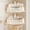 Wall Mounted Bathroom Shelf Space Aluminum Shower Corner Shelf with Towel Bar Hook  Shower Storage Rack Bathroom Accessorie