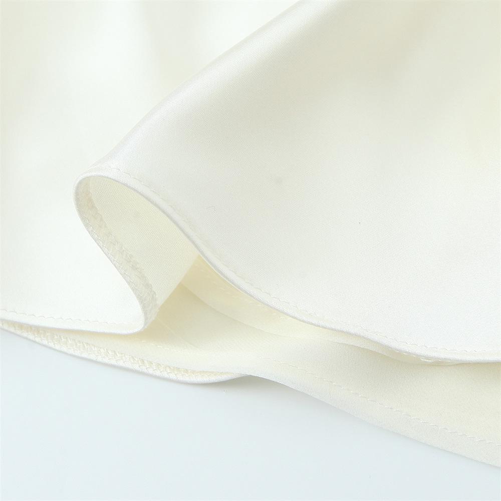 2025 Spring New Women's Slim Sexy Silk Satin Spaghetti Strap Dress with Hollow Design